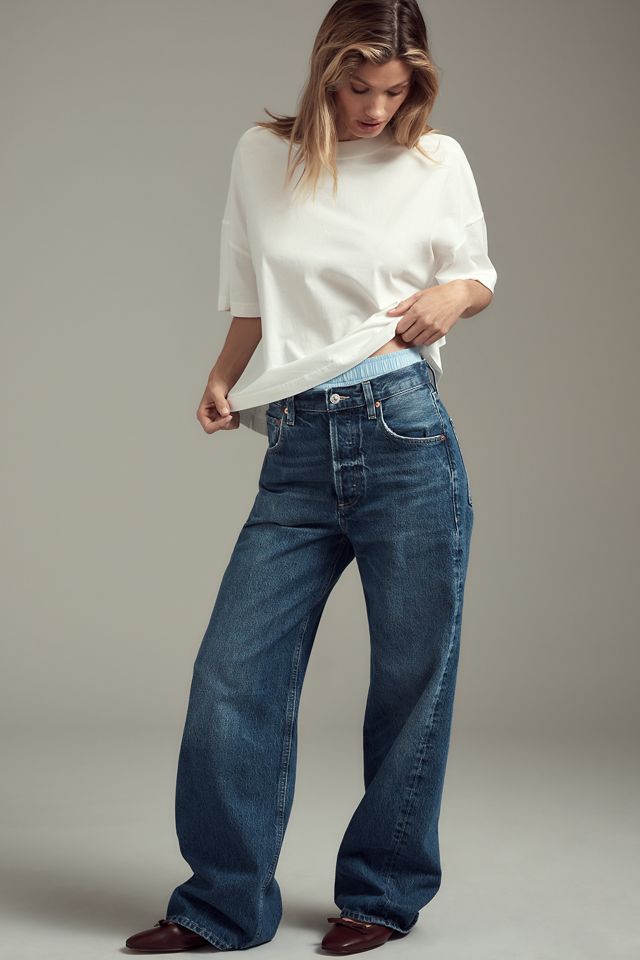Maeve Oversized Short-Sleeve Mercerized Cotton Crew-Neck Tee