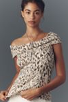 Pilcro Off-The-Shoulder Twist Rib Top