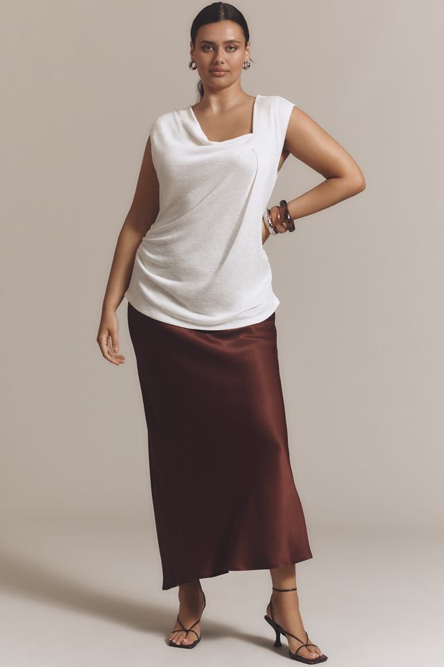 By Anthropologie Sleeveless Draped Top #6