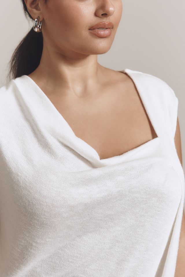 By Anthropologie Sleeveless Draped Top #7
