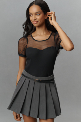 Maeve Sheer Yoke Sweetheart Top product page