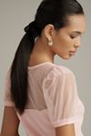 Maeve Sheer Yoke Sweetheart Top