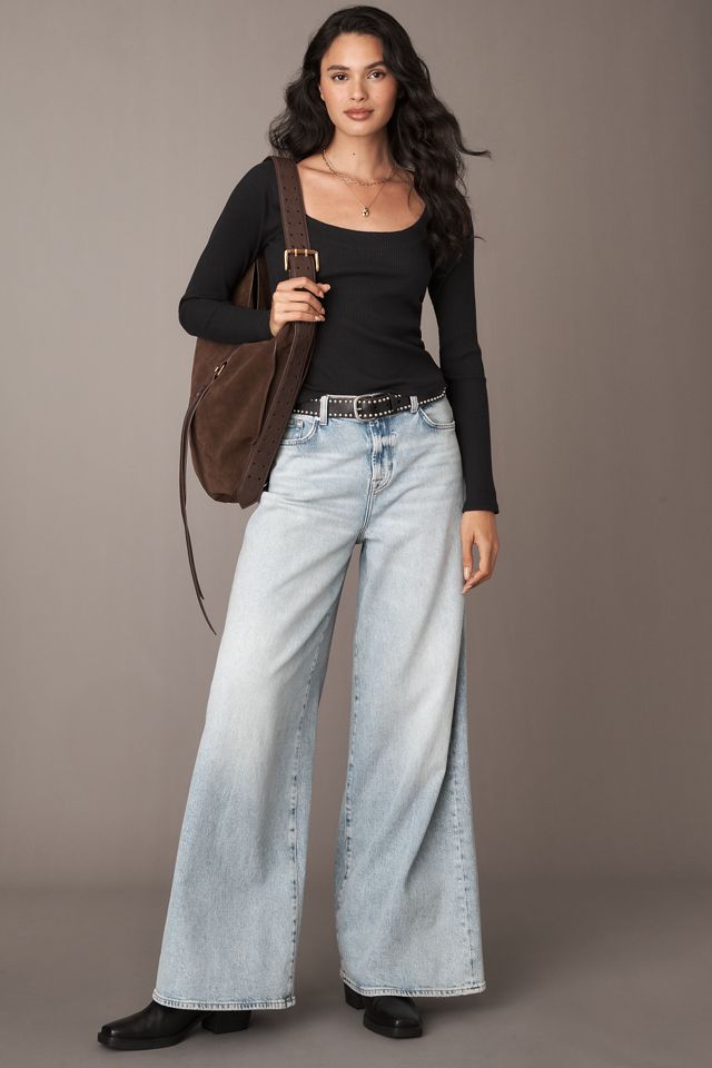 By Anthropologie Long-Sleeve Scoop-Neck Top #2