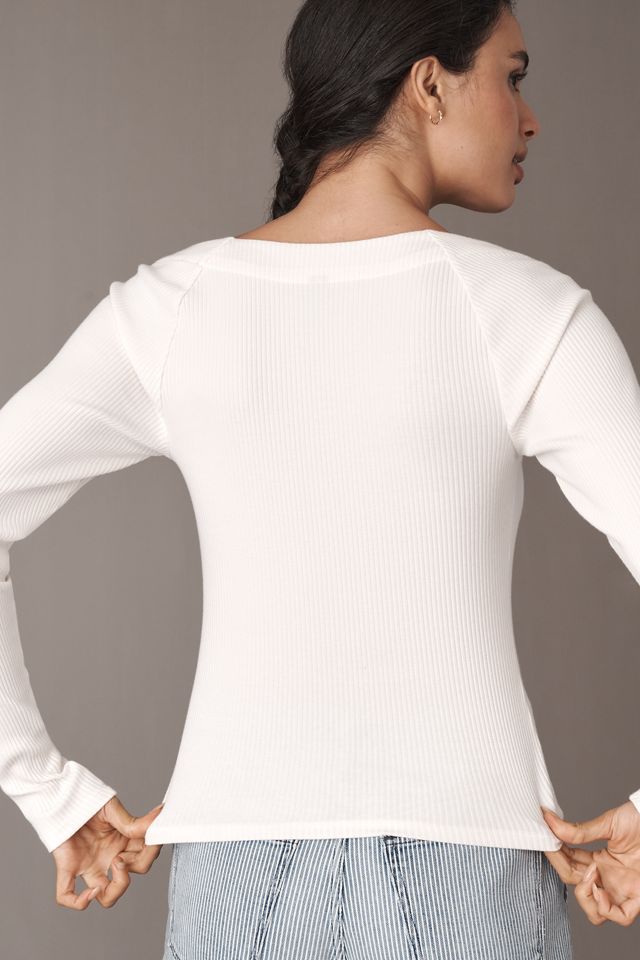 By Anthropologie Blusa de Manga Larga con Cuello Redondo #1