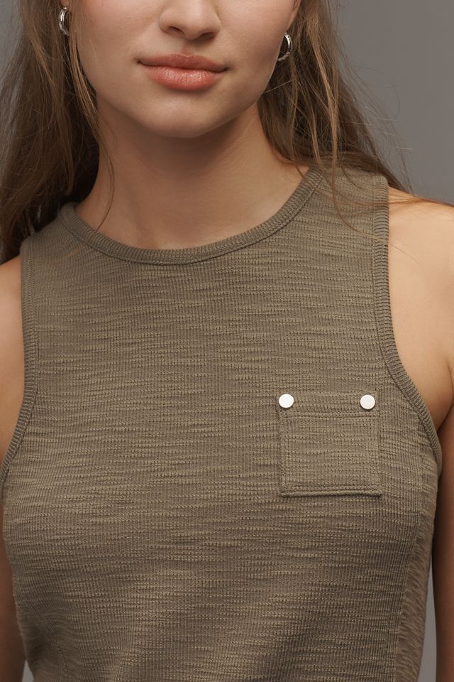 Pilcro Baumwoll-Mischung Taschen-Tanktop #3