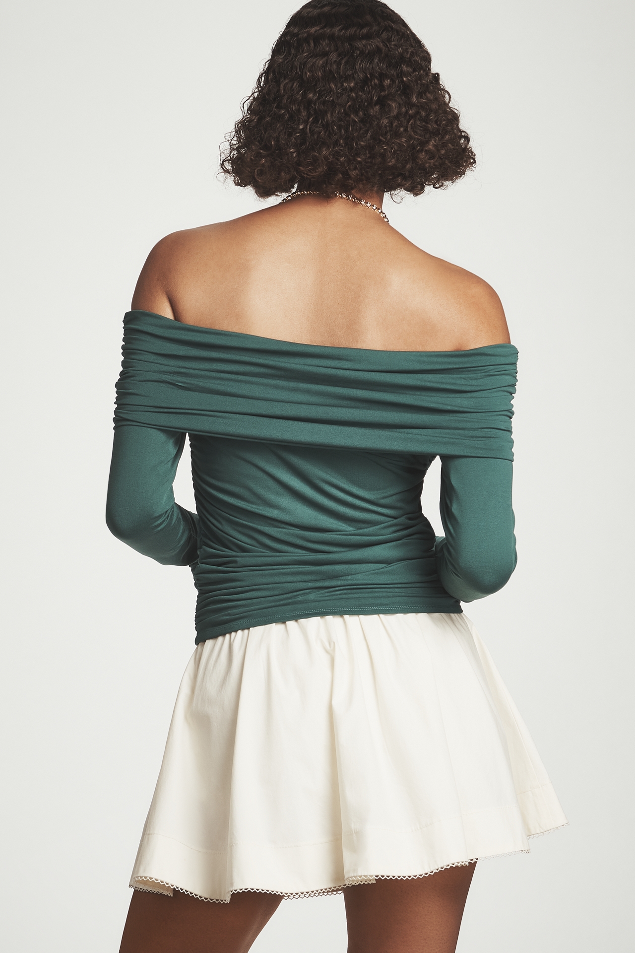 Pilcro Long-Sleeve Off-The-Shoulder Top