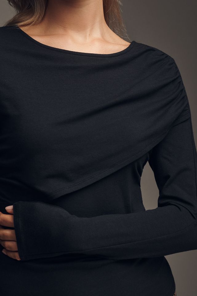 By Anthropologie Ruched Off-Shoulder Top #5
