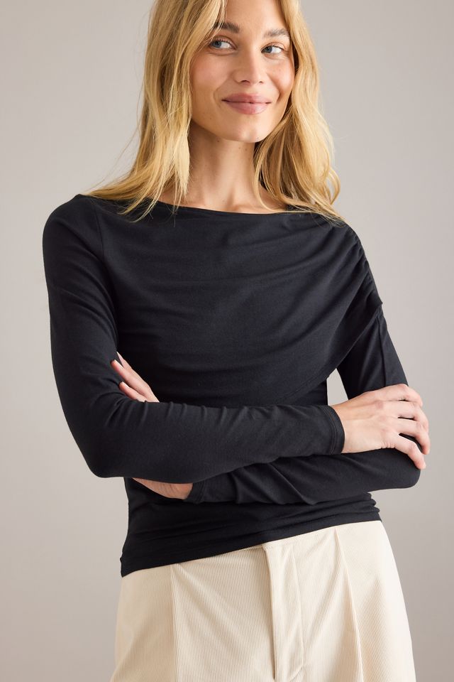 Top con Hombros Descubiertos Fruncido By Anthropologie #1