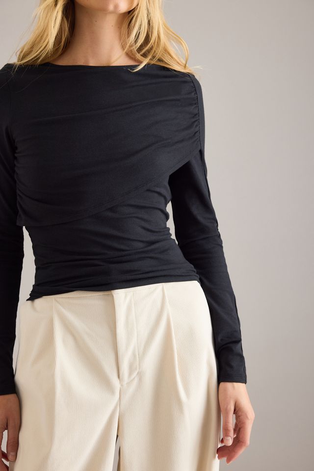 Top con Hombros Descubiertos Fruncido By Anthropologie #3