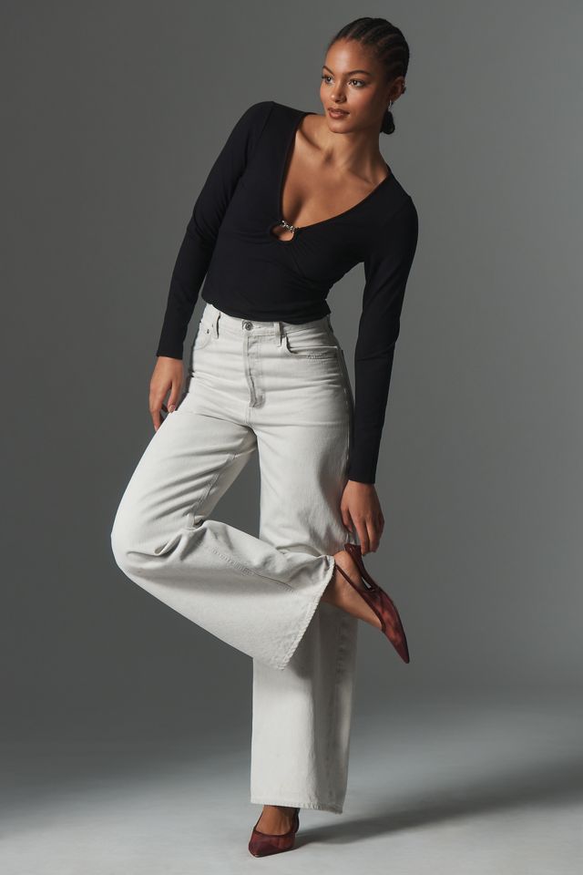 Maeve Tack House Long-Sleeve Top #2