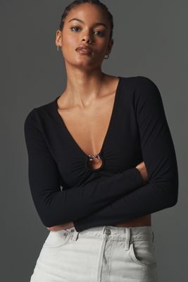 Maeve Tack House Long-Sleeve Top