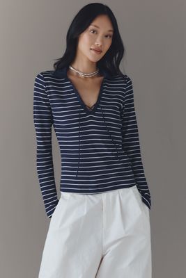 Chemise à manches longues à lacets Maeve