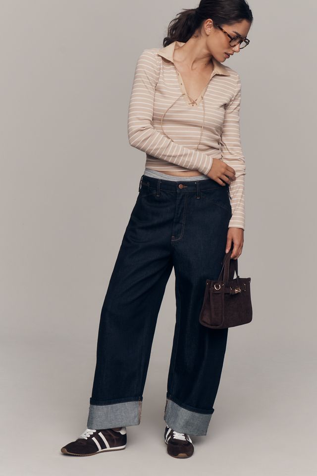Maeve Lace-Up Long Sleeve Shirt #2