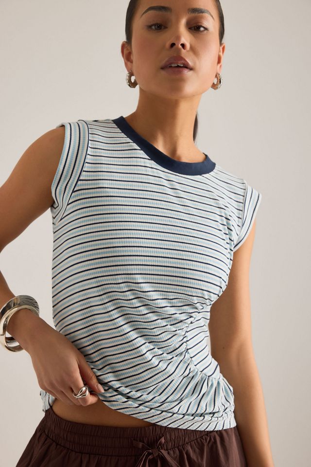 Maeve Stripe Muscle Top #3