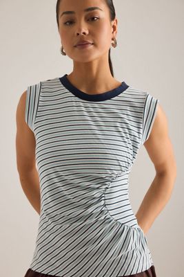 Maeve Stripe Muscle Top