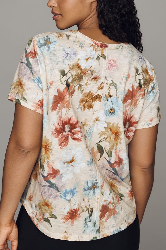 Pilcro Bennie Cotton Slim Crew Neck Tee #4