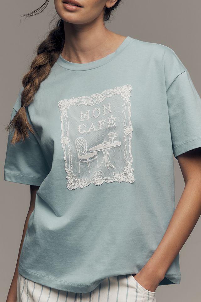 By Anthropologie Cotton Cafe Tee #2
