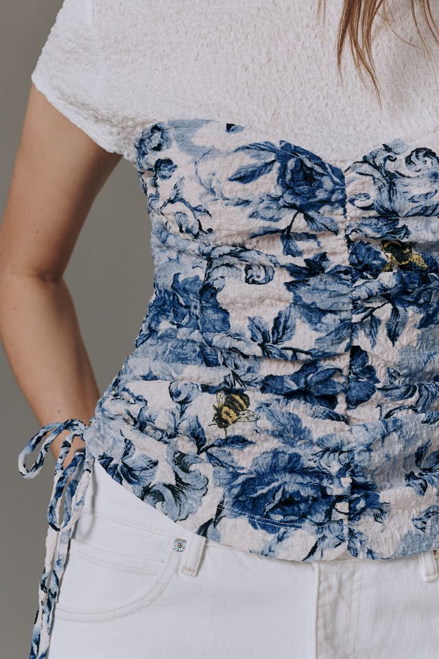 T-shirt corset froncé Maeve #3
