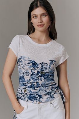 Maeve Ruched Corset T-Shirt