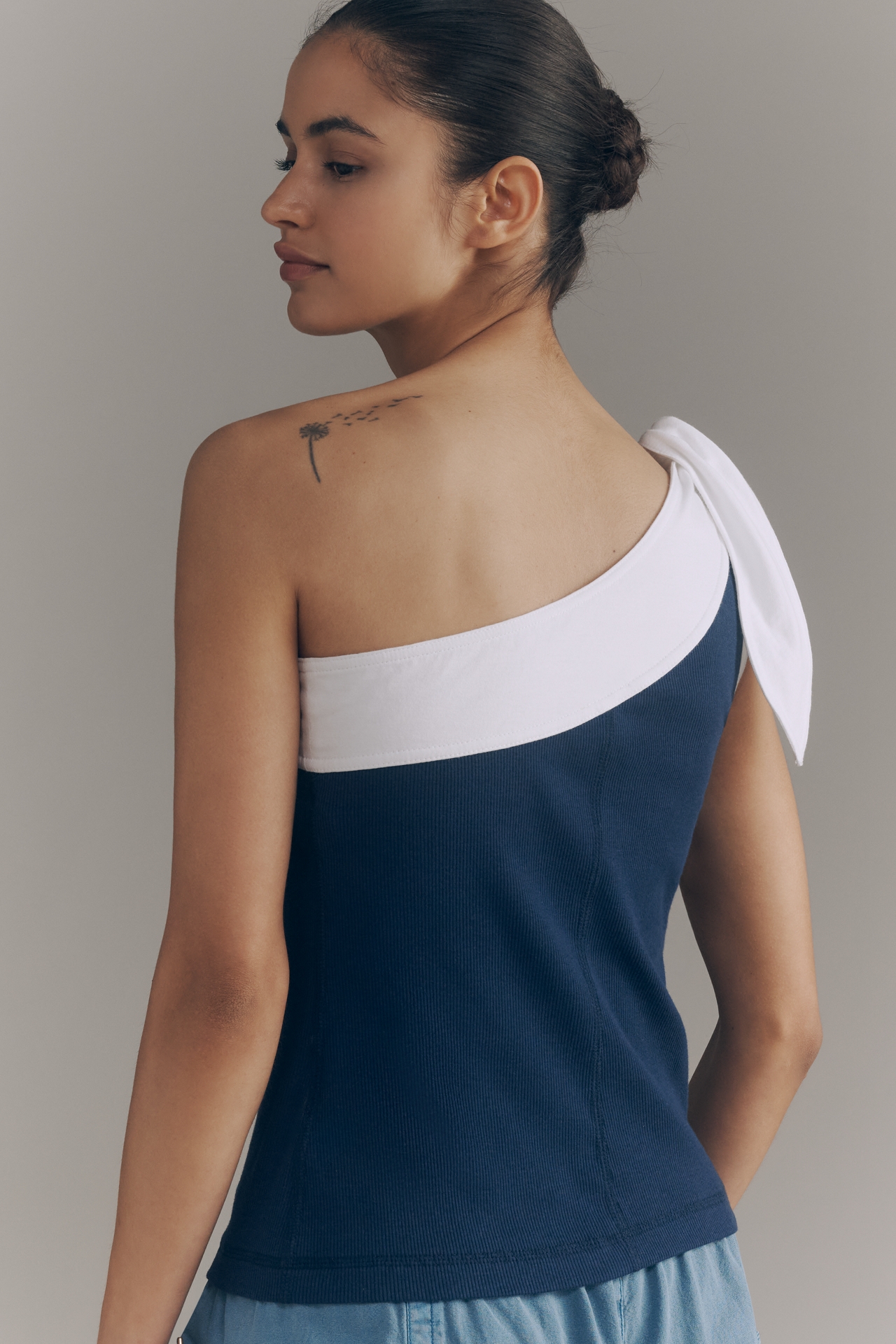 Pilcro Tie Shoulder Top