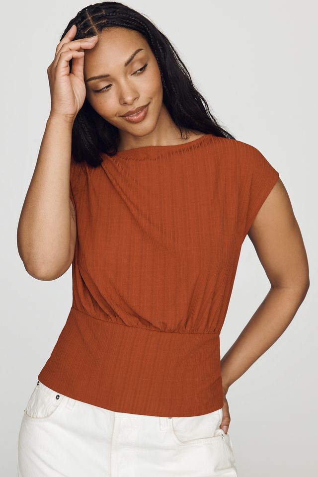 By Anthropologie Banded Top #4