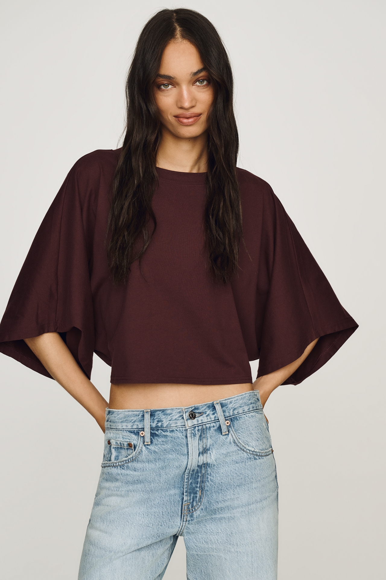 Pilcro Cotton Poncho Tee