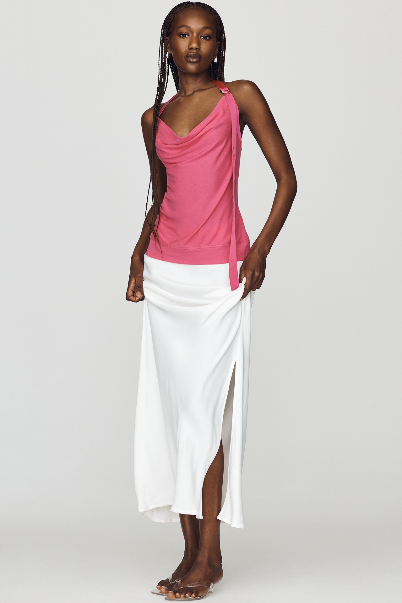 Maeve Cowl-Neck Halter Top