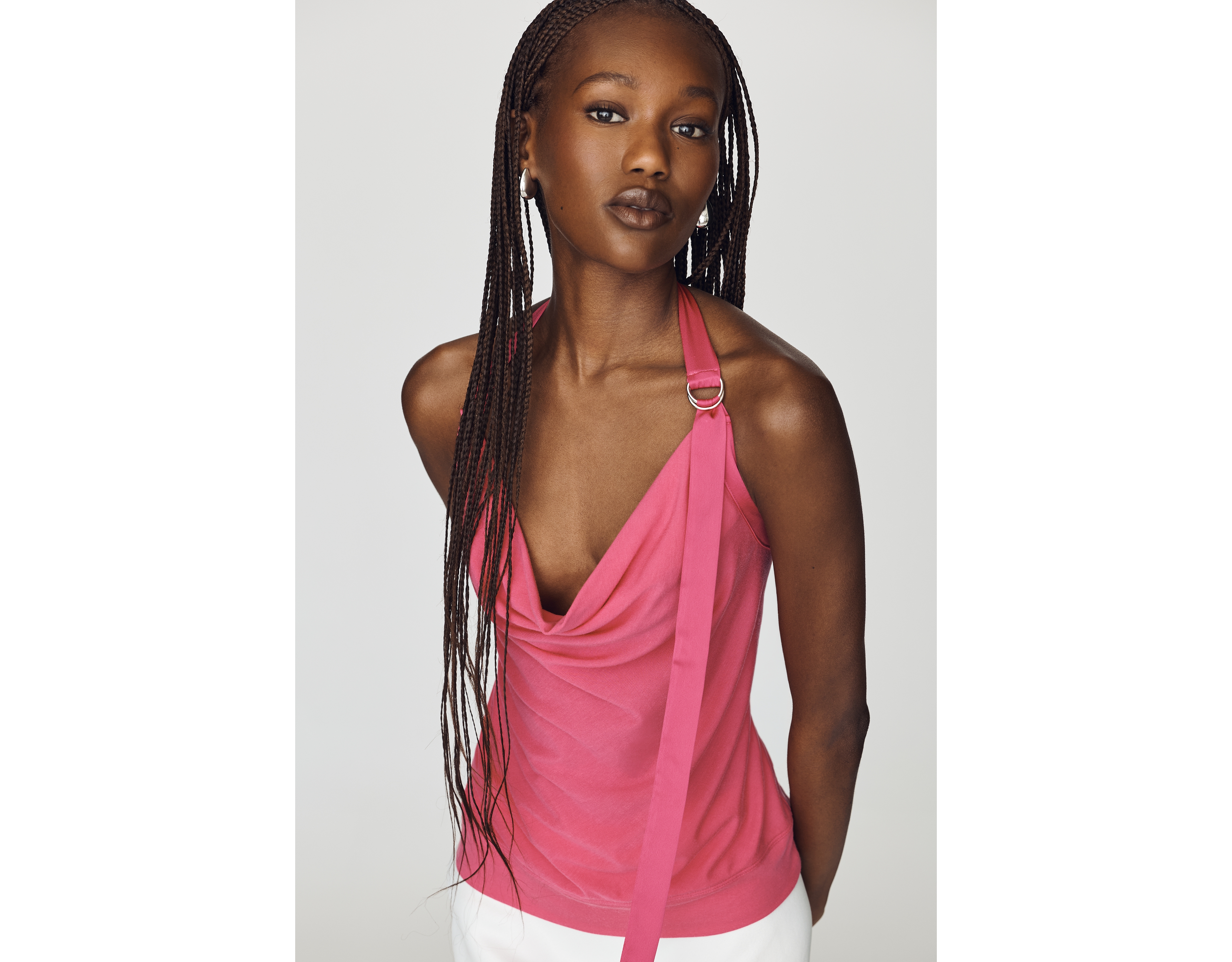 Maeve Cowl-Neck Halter Top