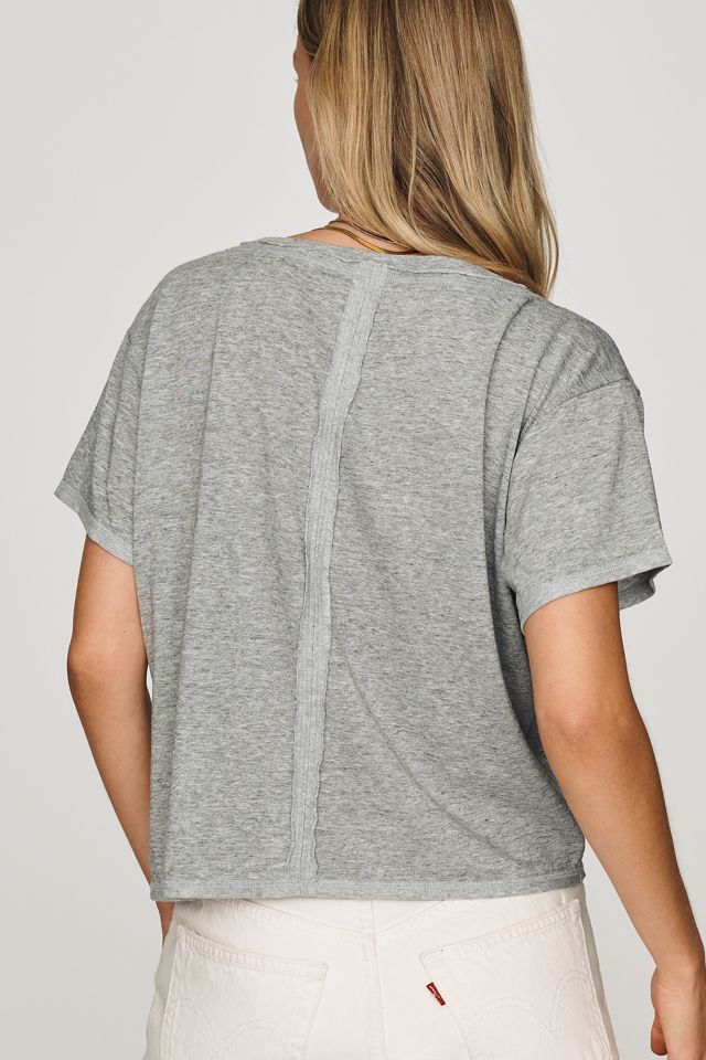 Pilcro V-Neck Cotton Blend Tee #1