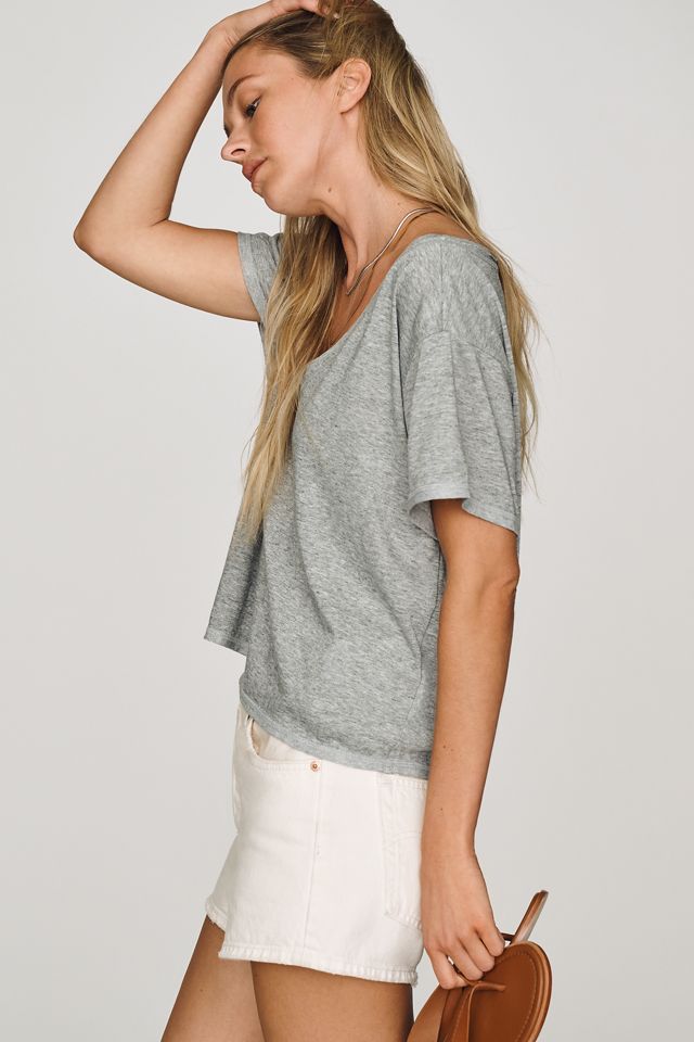 Pilcro V-Neck Cotton Blend Tee #3