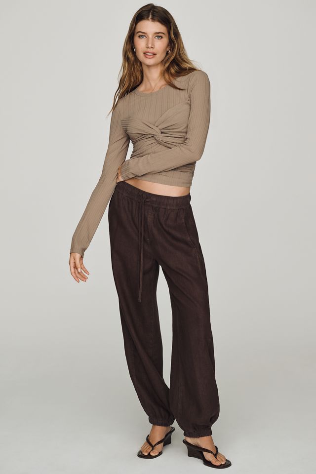 By Anthropologie Sheer Twist Top #3