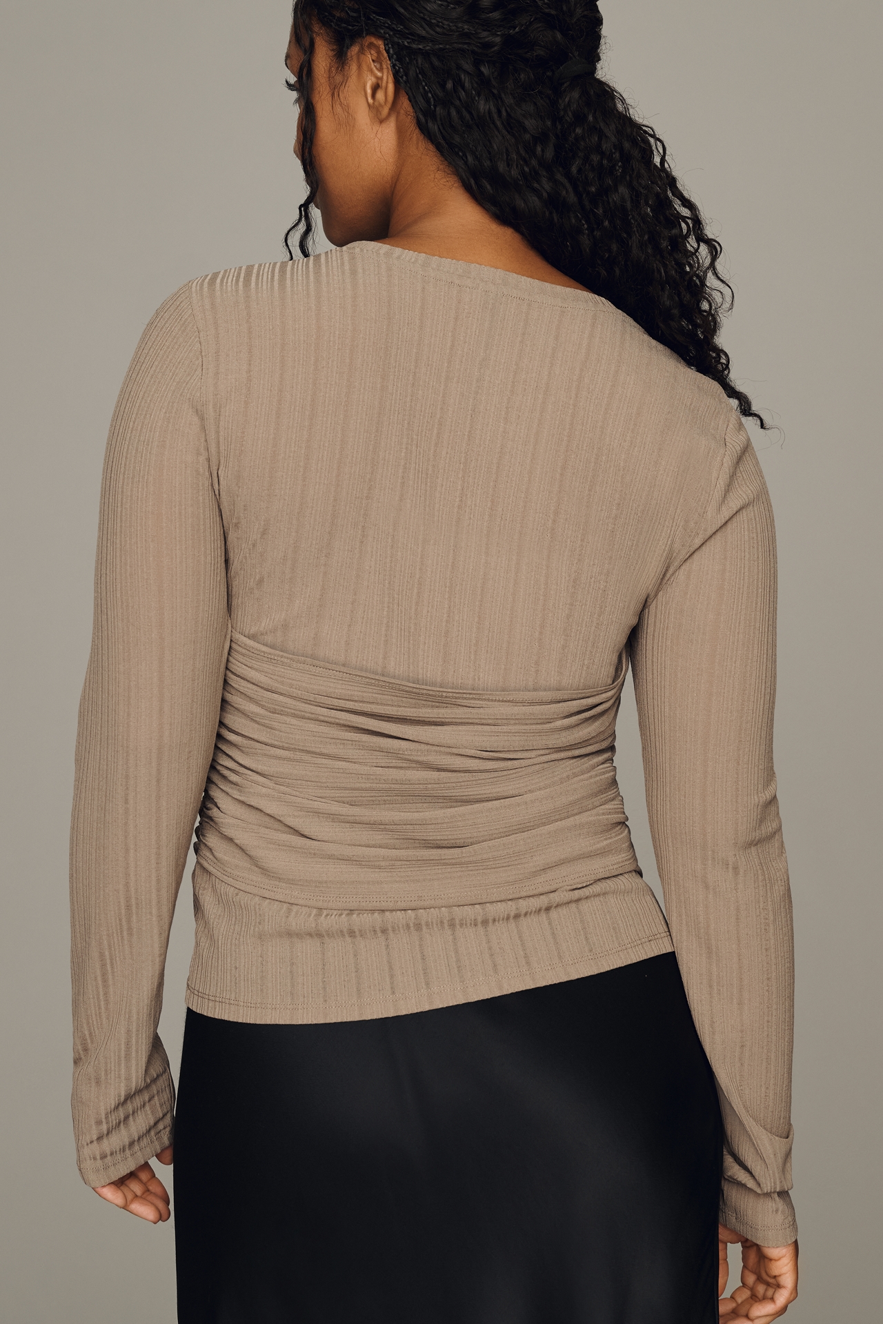 By Anthropologie Sheer Twist Top