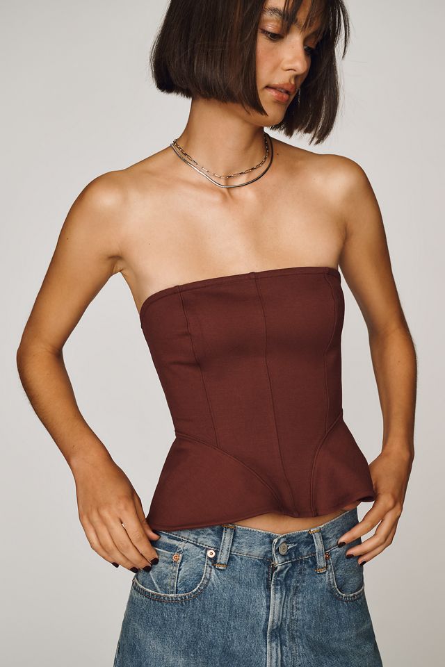 Maeve Peplum Tube Top #4