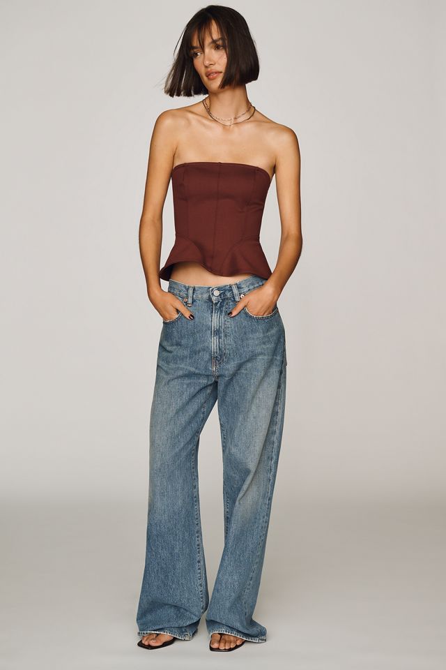 Maeve Peplum Tube Top #2