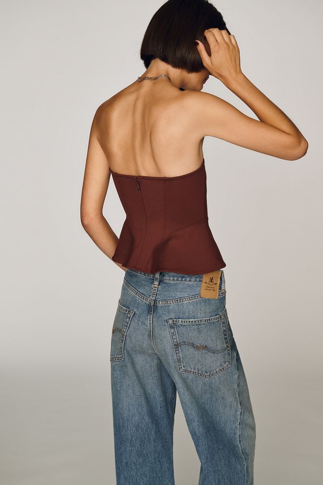 Maeve Peplum Tube Top #3