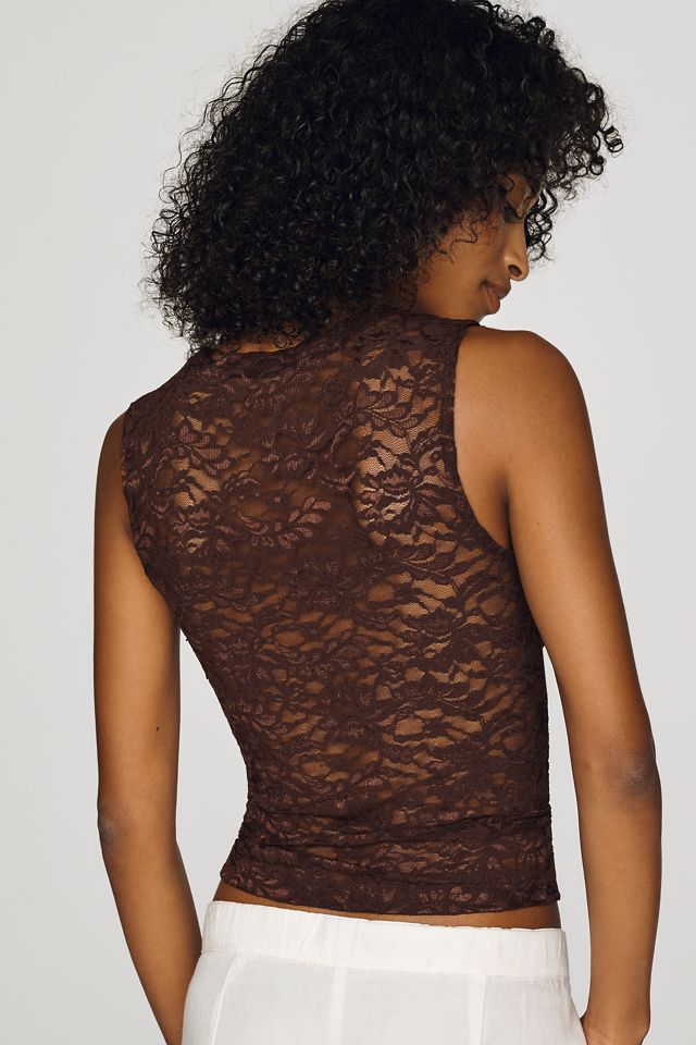 By Anthropologie Lace Twist Pleat Top  #3