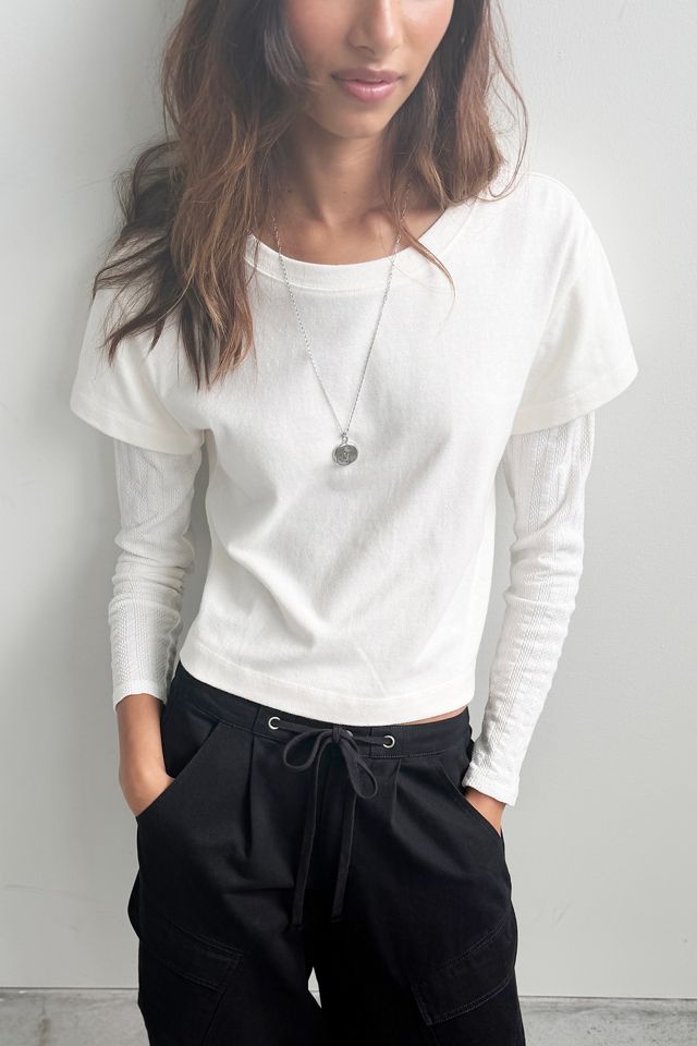 Pilcro Twofer Long Sleeve Tee #5