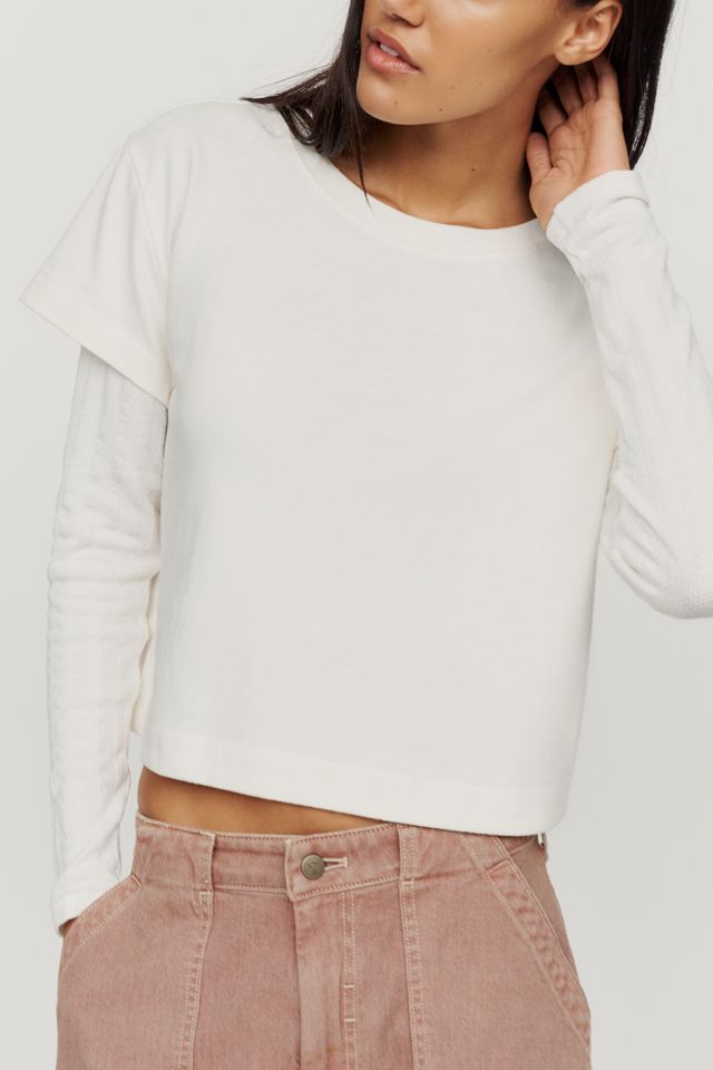 Pilcro Double Layered Long-Sleeve T-Shirt #1