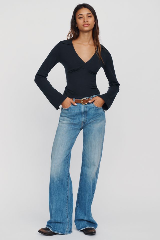 By Anthropologie Long-Sleeve Collared Top #3