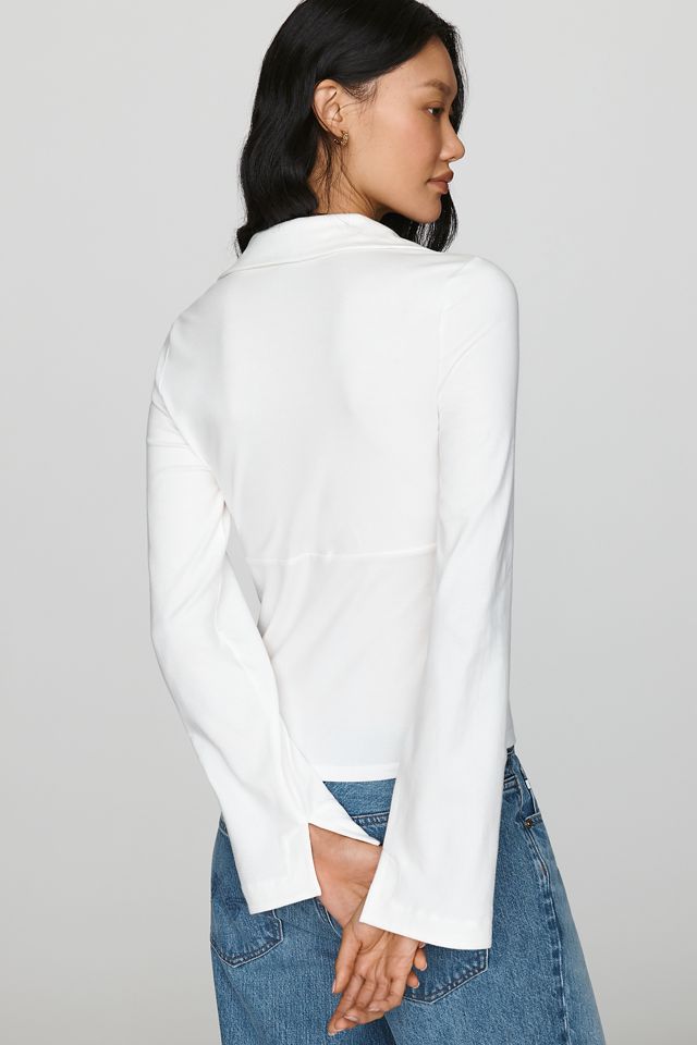 By Anthropologie Long-Sleeve Collared Top #2