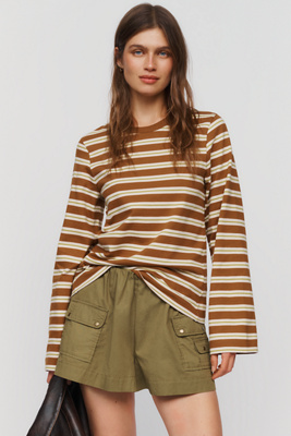 Barbour Maplewood 100% Cotton Relaxed Tee by Anthropologie