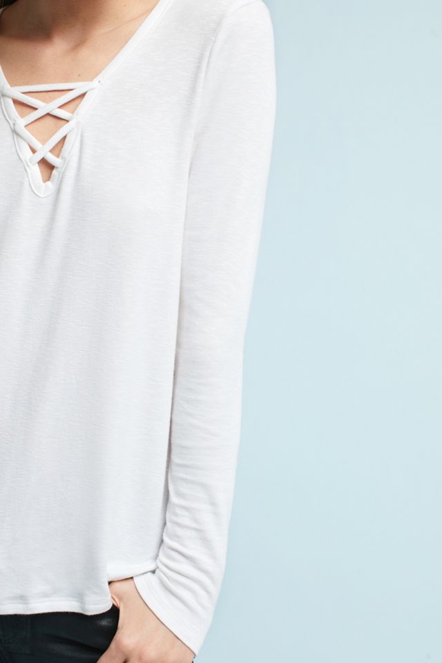 Slim Lace-Up Tee #2