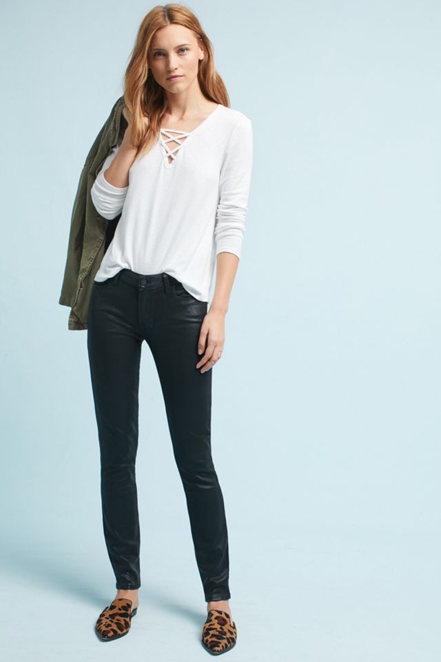 Slim Lace-Up Tee #4