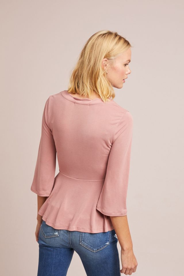 Scalloped Wrap Top #1
