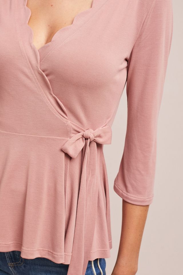 Scalloped Wrap Top #2