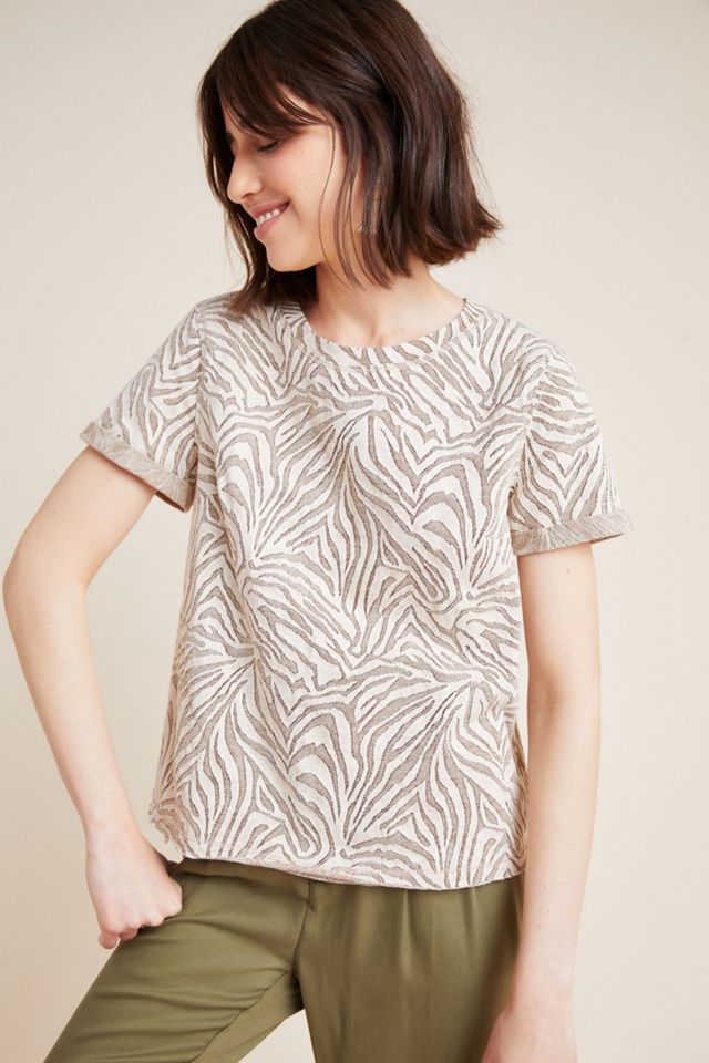 Structured Zebra Top #2