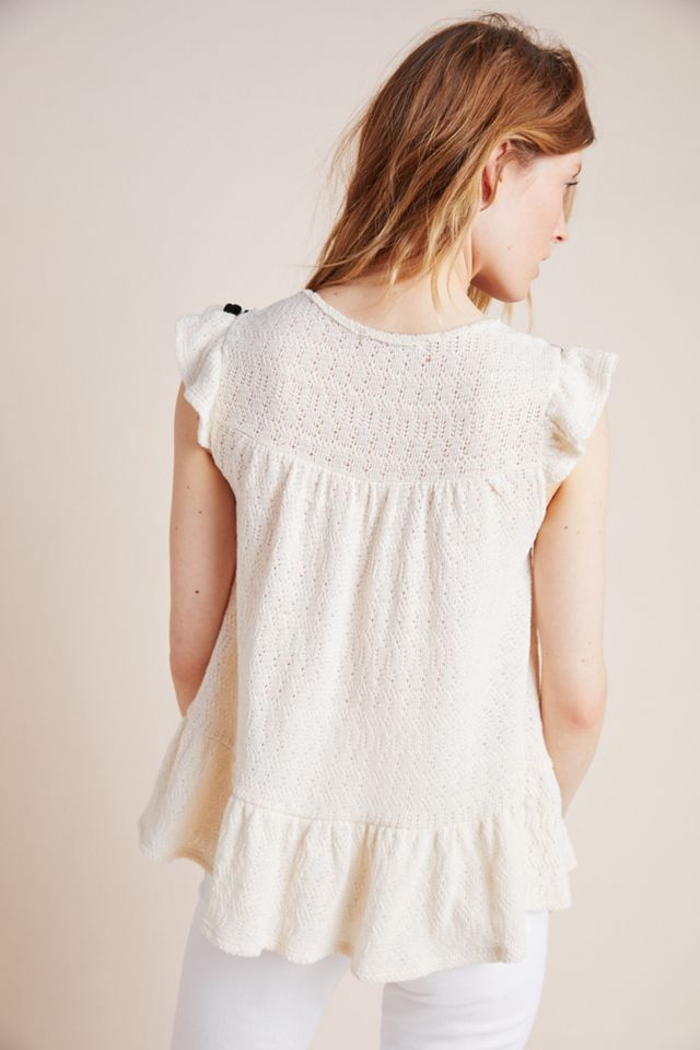 Vanna Pommed Peplum Top #1