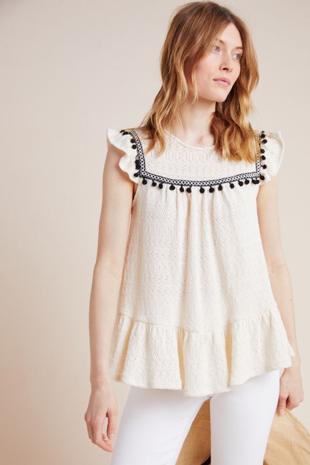 Vanna Pommed Peplum Top #3