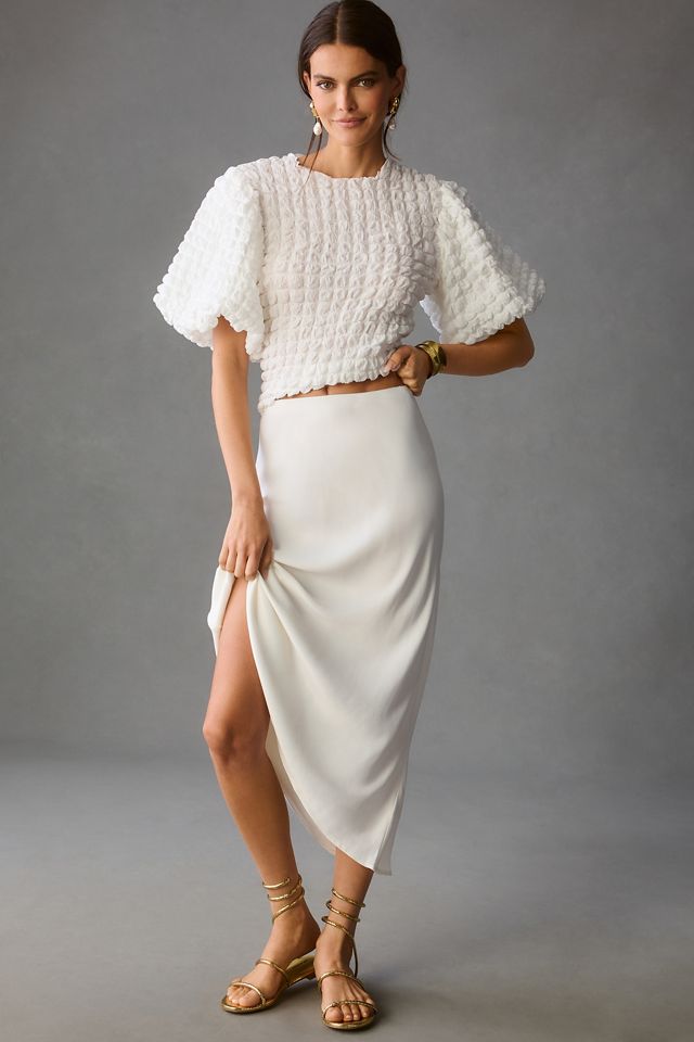 Eri + Ali Textured Puff-Sleeve Top #3