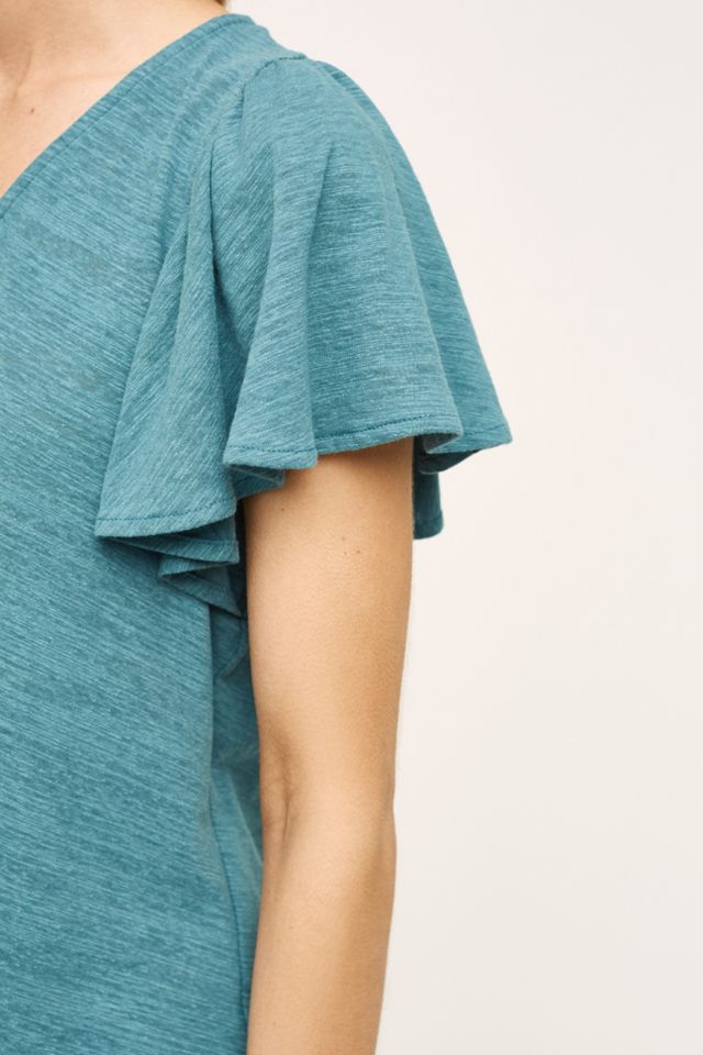 Ruffle Sleeve Tee #2